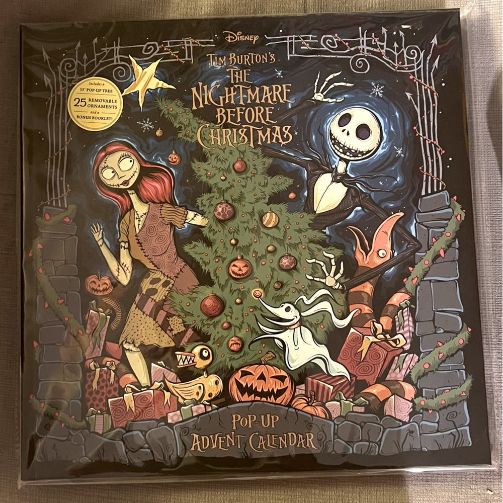 Nightmare Before Christmas Advent Calendar and PopUp Book collectible limited